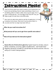 20 Instructions Please